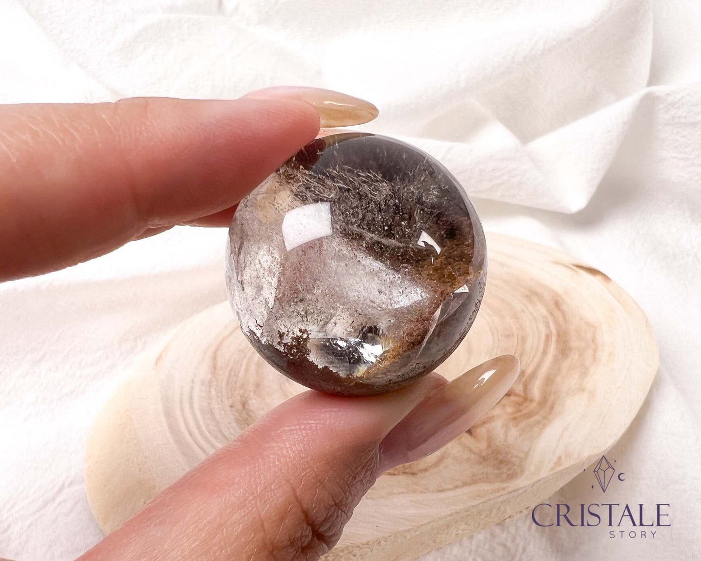 Garden Quartz Small Sphere | 35GA