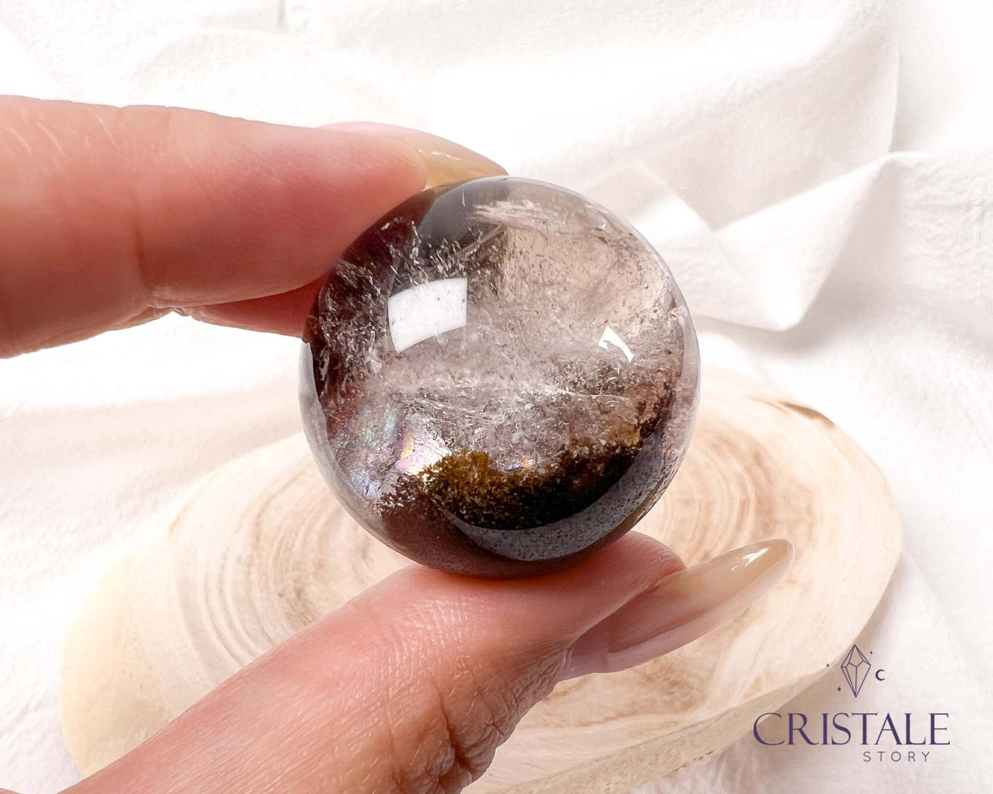 Garden Quartz Small Sphere | 35GA