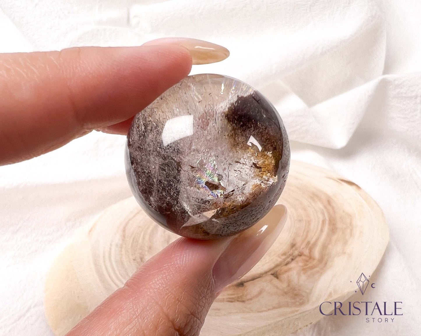 Garden Quartz Small Sphere | 35GA