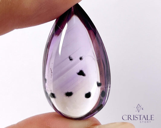 Ametrine with Hollandite Teardrop | 58PB