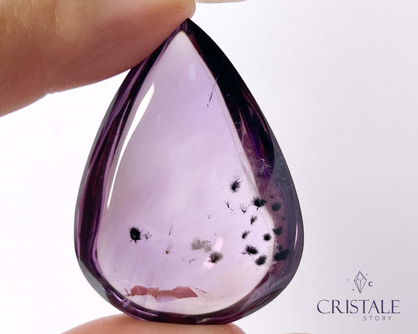 Ametrine with Hollandite Teardrop | 98PA