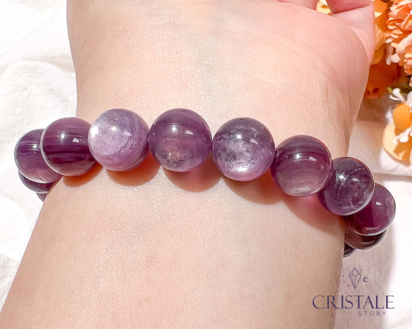 High Quality Gem Lepidolite Bracelet