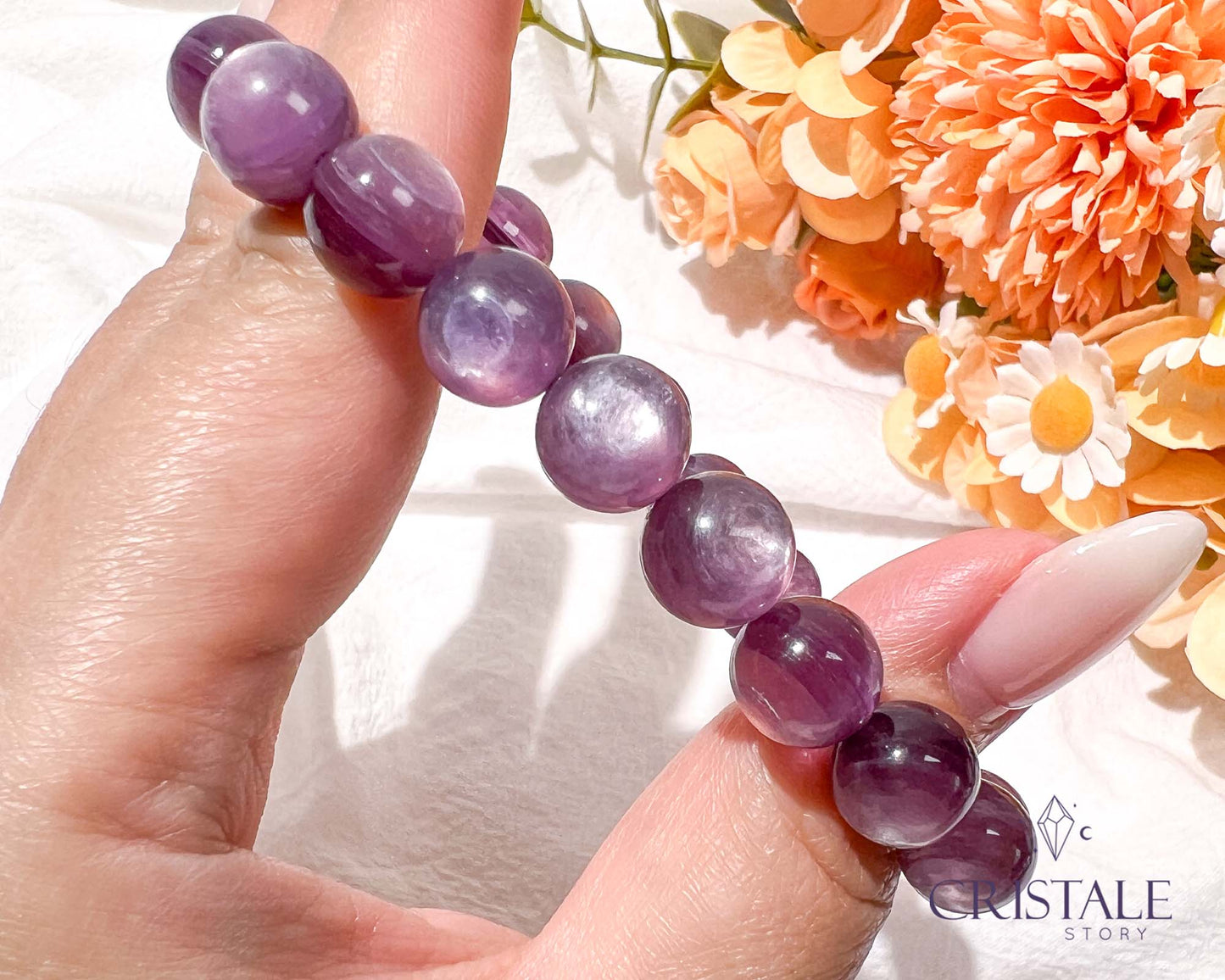 High Quality Gem Lepidolite Bracelet