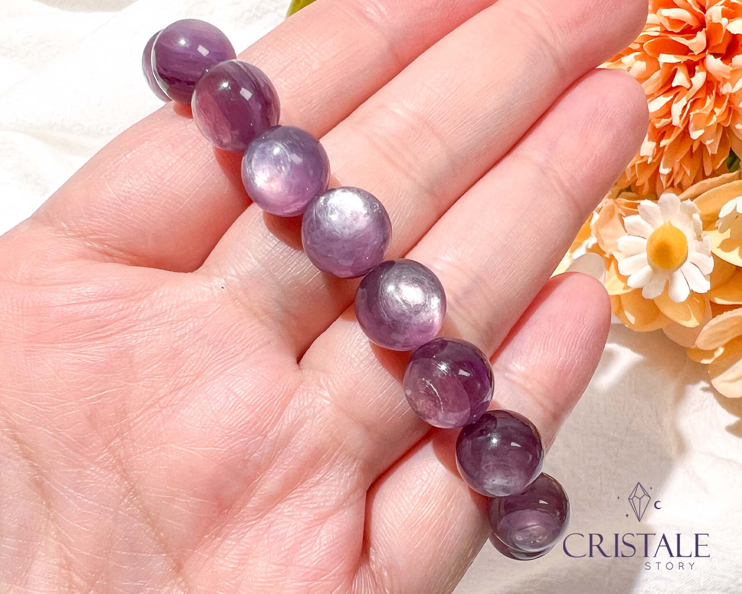 High Quality Gem Lepidolite Bracelet