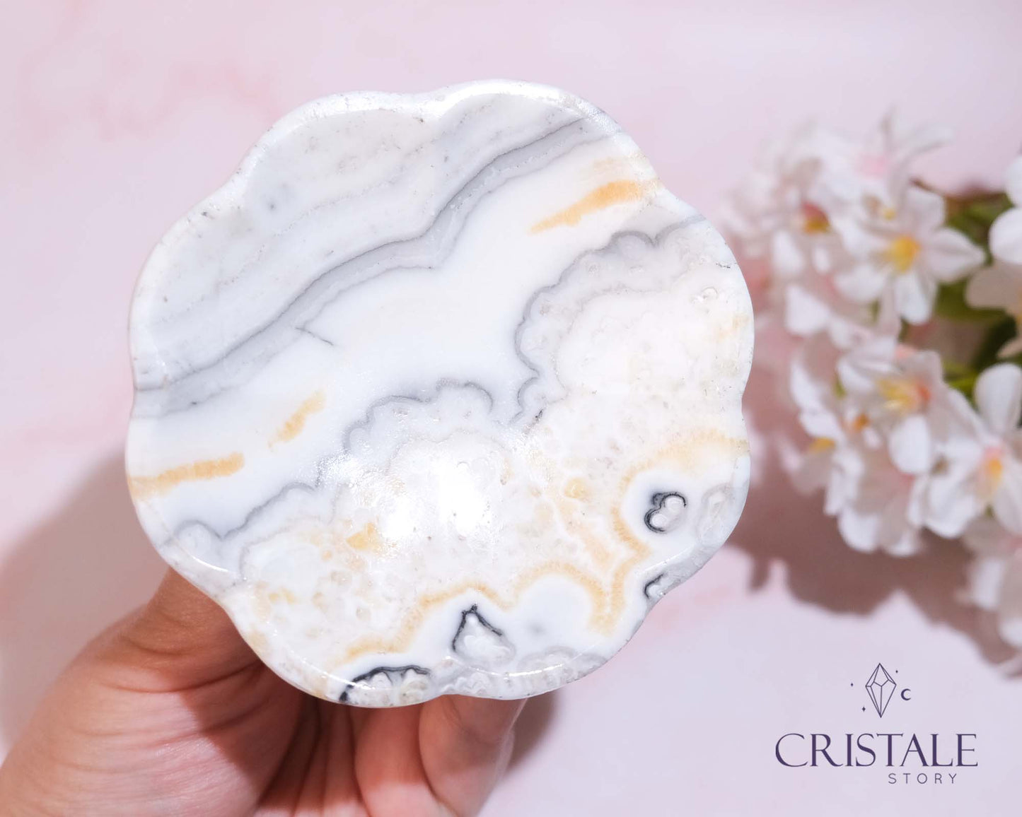 Mexican Onyx Flower Dish