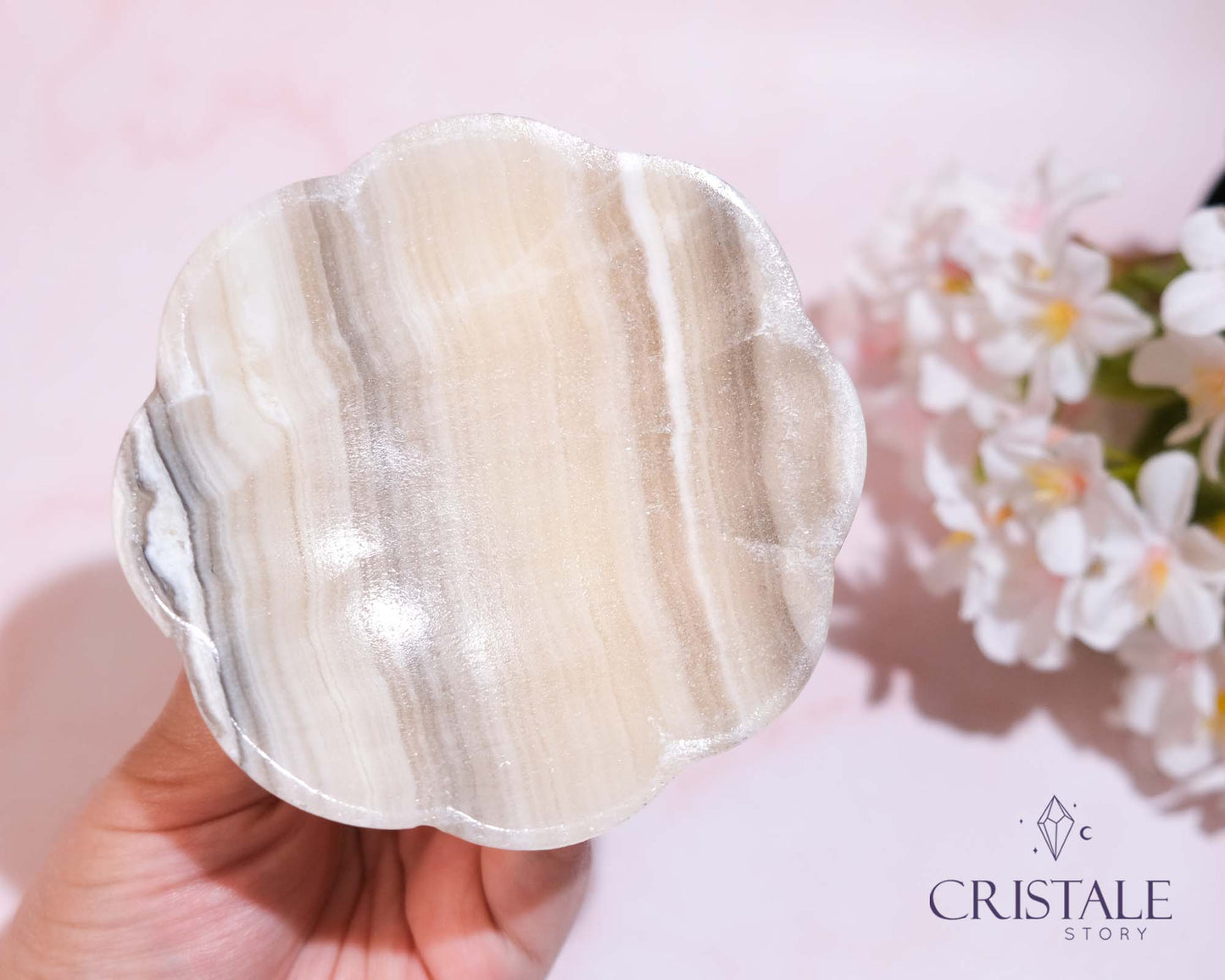 Mexican Onyx Flower Dish