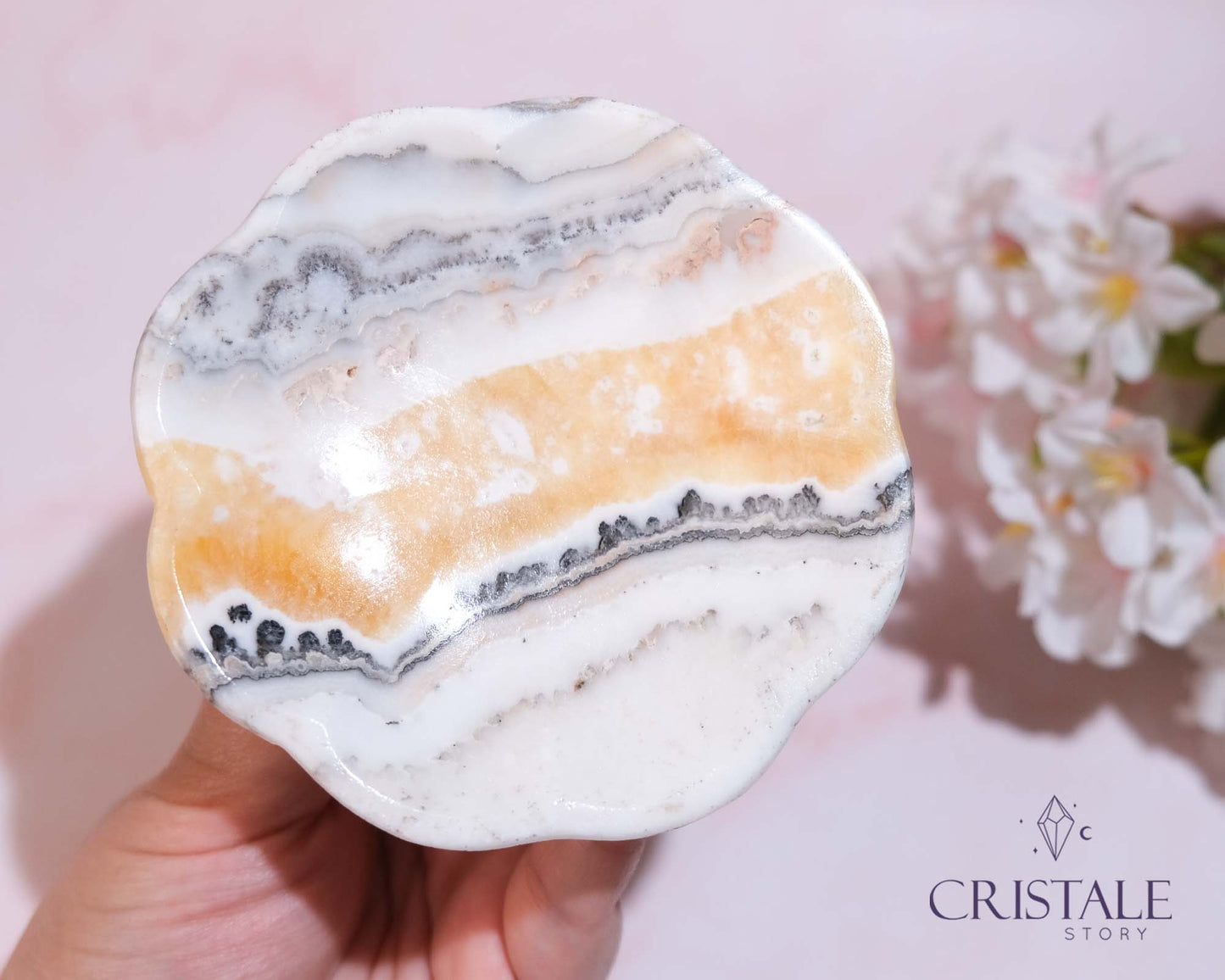 Mexican Onyx Flower Dish