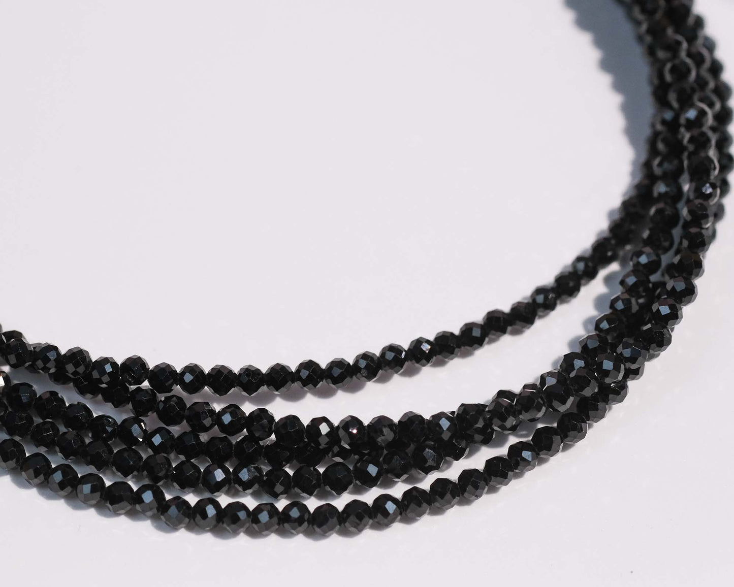 Mini Faceted Black Spinel Necklace