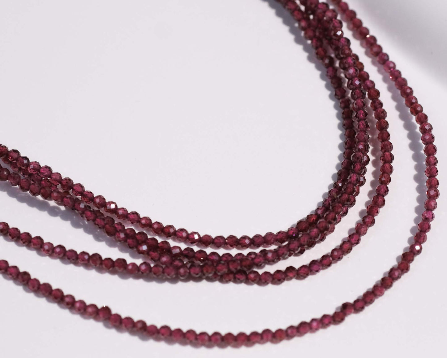 Mini Faceted Garnet Necklace