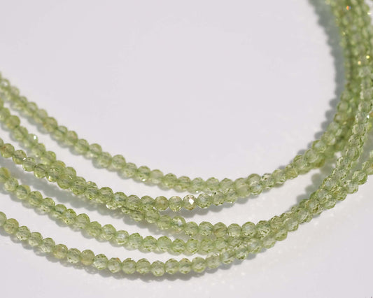 Mini Faceted Peridot Necklace