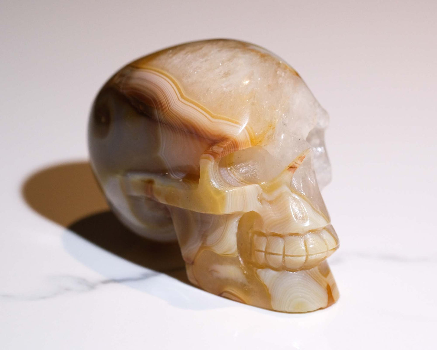 Druzy Agate Skull