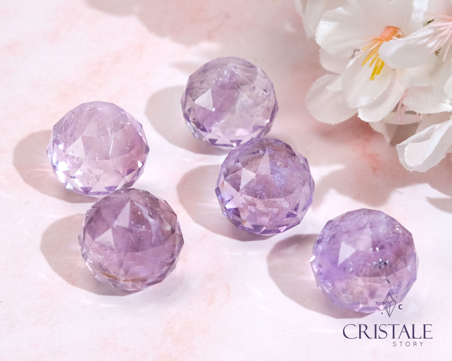 Amethyst Faceted Sphere