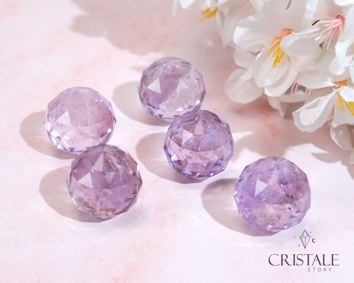 Amethyst Faceted Sphere