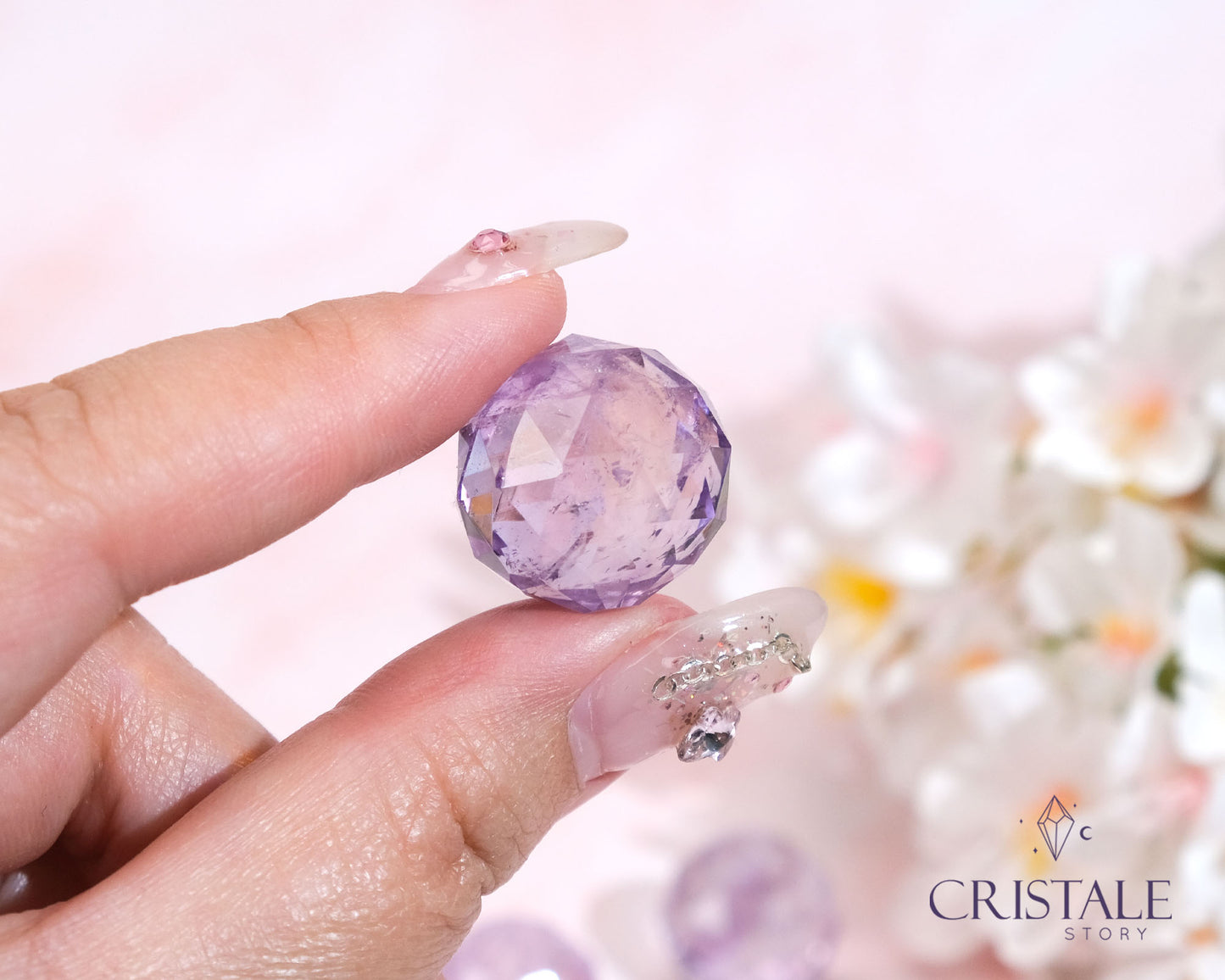 Amethyst Faceted Sphere