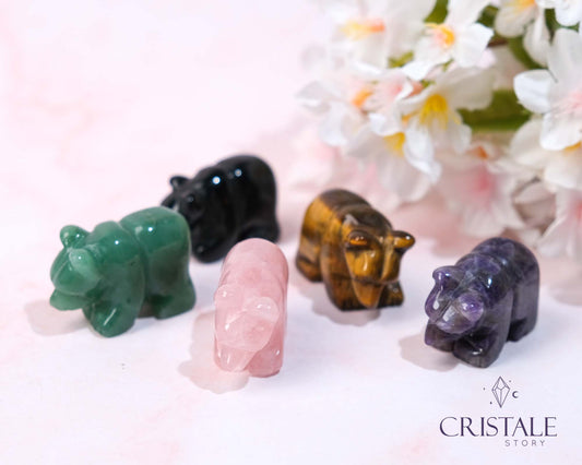 Crystal Bear Carving