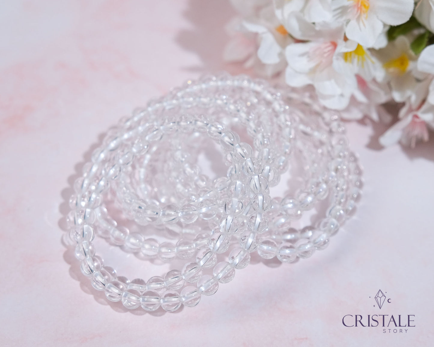 6mm Clear Quartz Bracelet