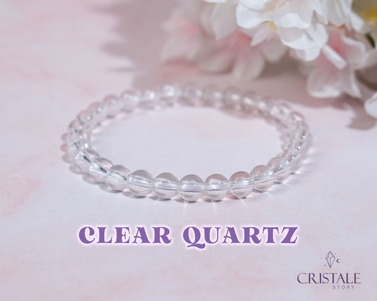 6mm Clear Quartz Bracelet