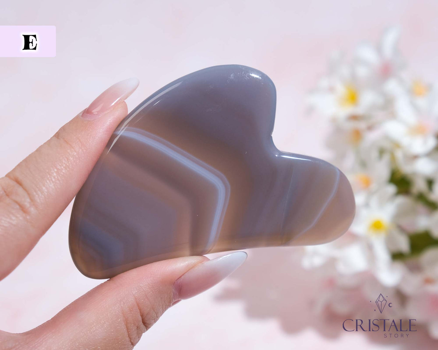 Dark Grey Agate Gua Sha | PICK YOUR OWN