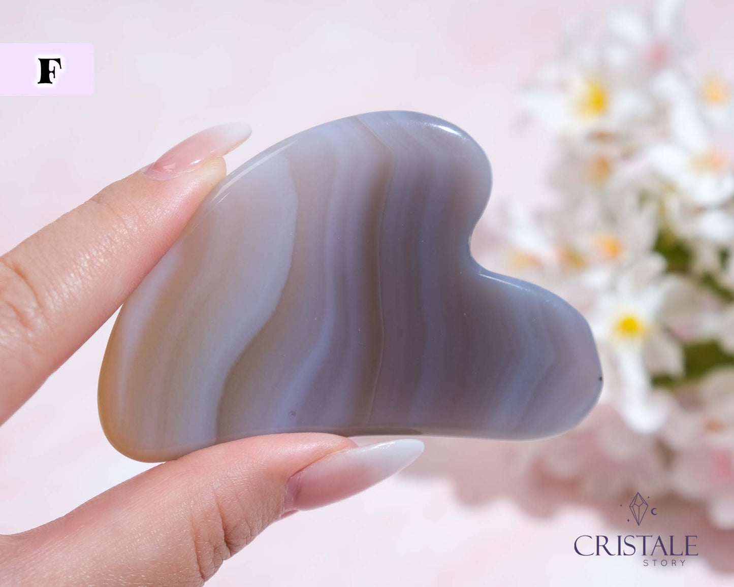 Dark Grey Agate Gua Sha | PICK YOUR OWN