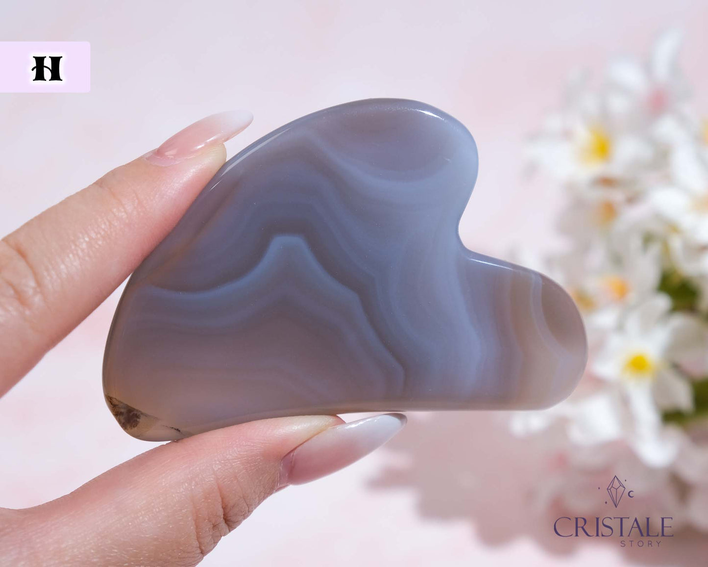 Dark Grey Agate Gua Sha | PICK YOUR OWN