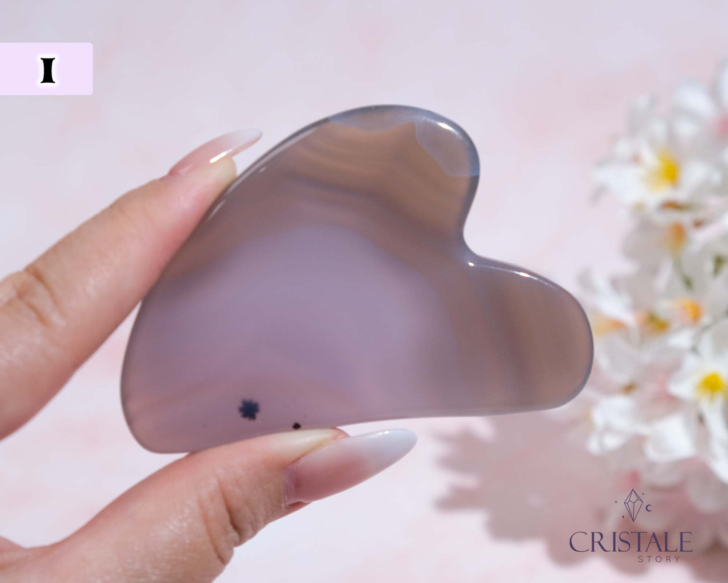 Dark Grey Agate Gua Sha | PICK YOUR OWN