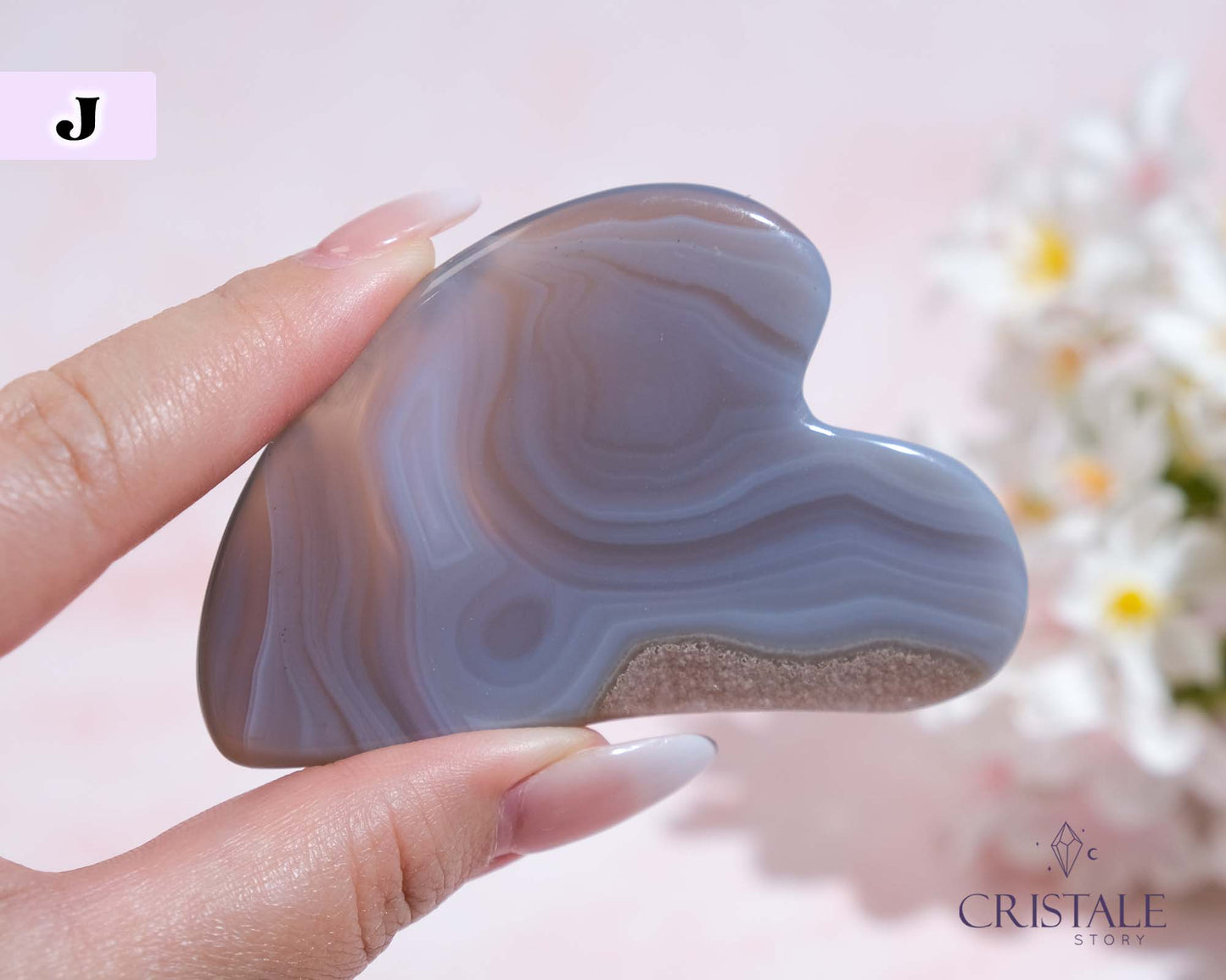 Dark Grey Agate Gua Sha | PICK YOUR OWN