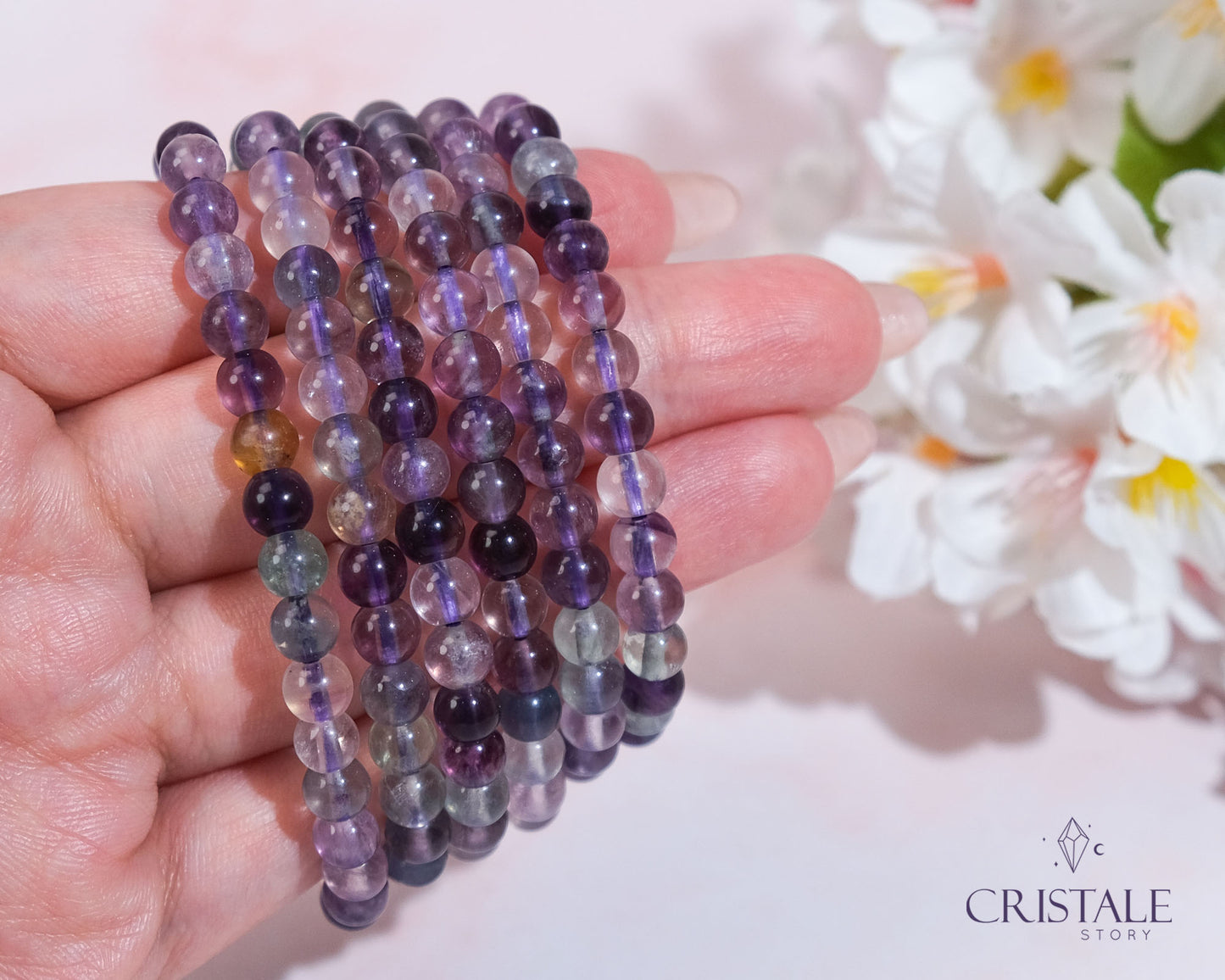 6mm Fluorite Bracelet