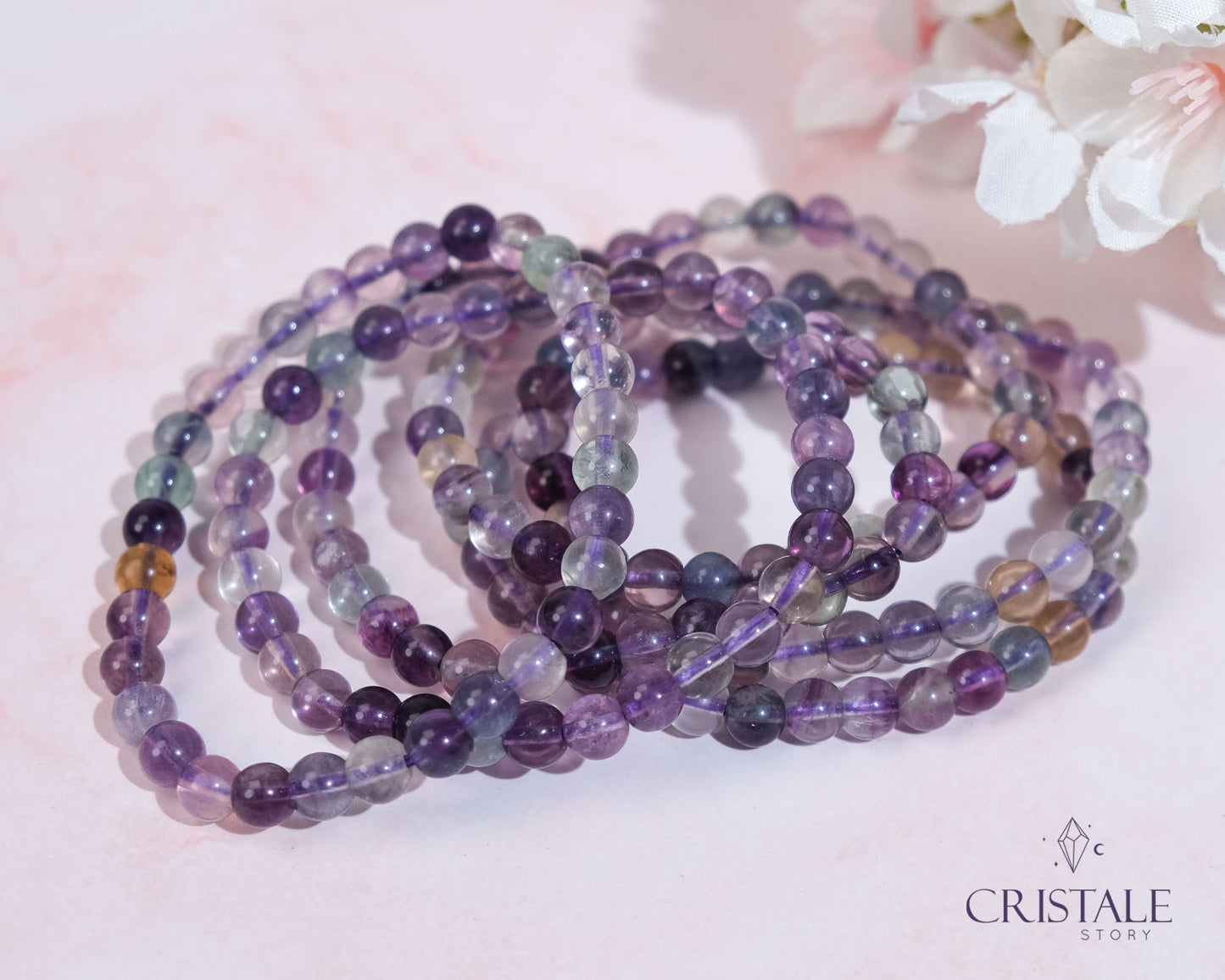 6mm Fluorite Bracelet