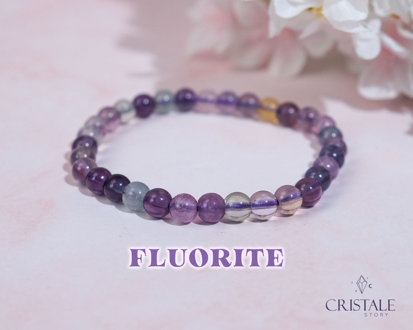 6mm Fluorite Bracelet