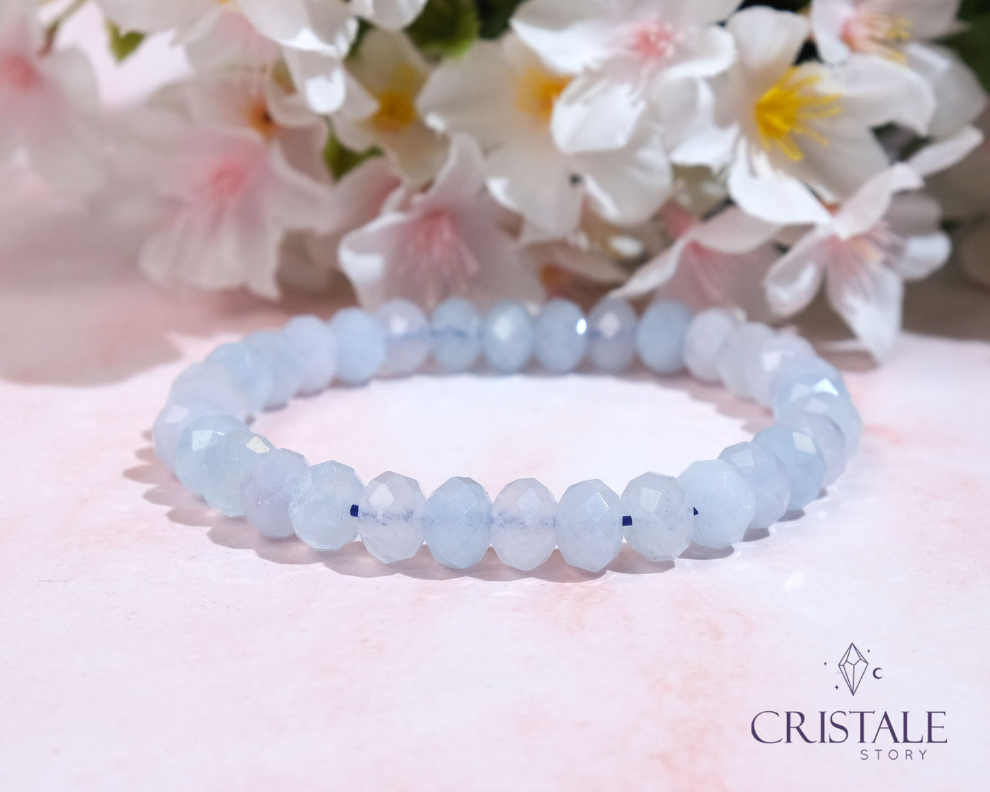 Faceted Aquamarine Bracelet