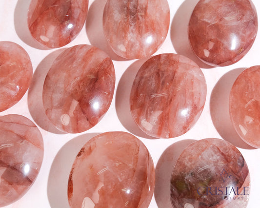 Fire Quartz Palm Stone