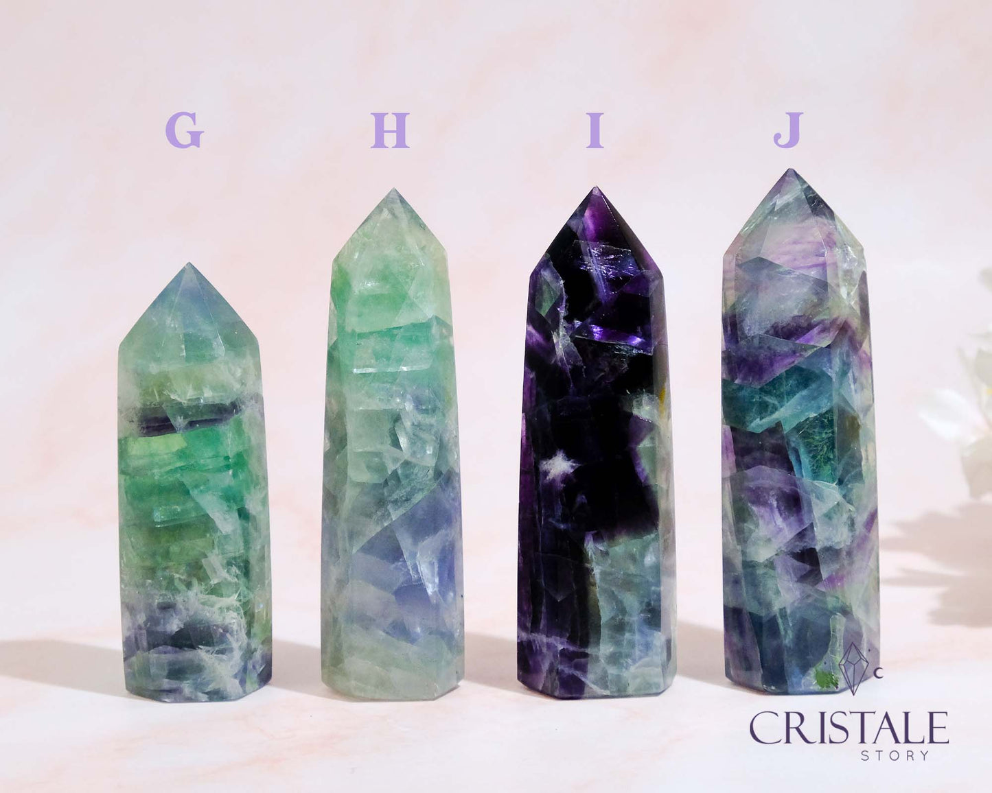 Rainbow Fluorite Point