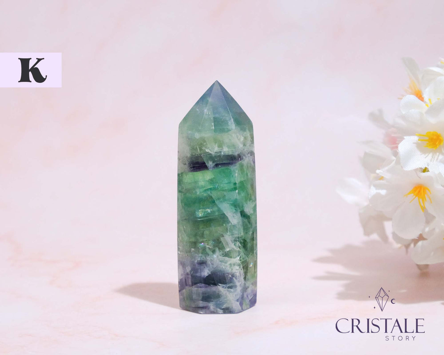 Rainbow Fluorite Point