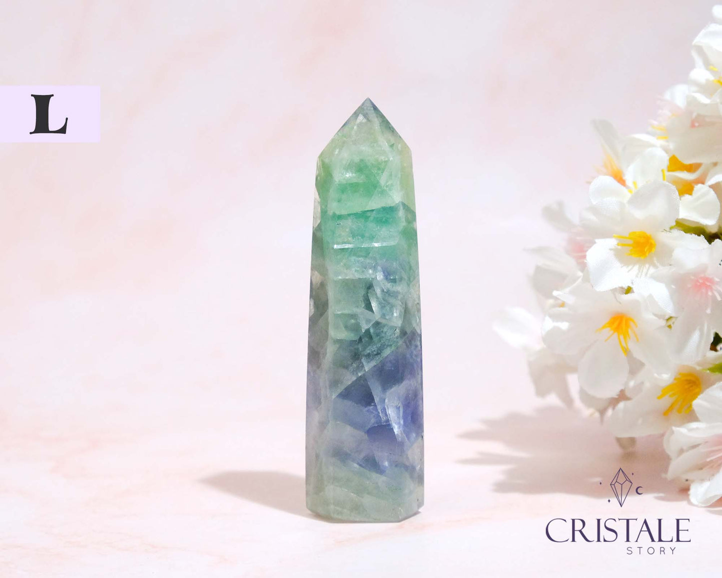 Rainbow Fluorite Point