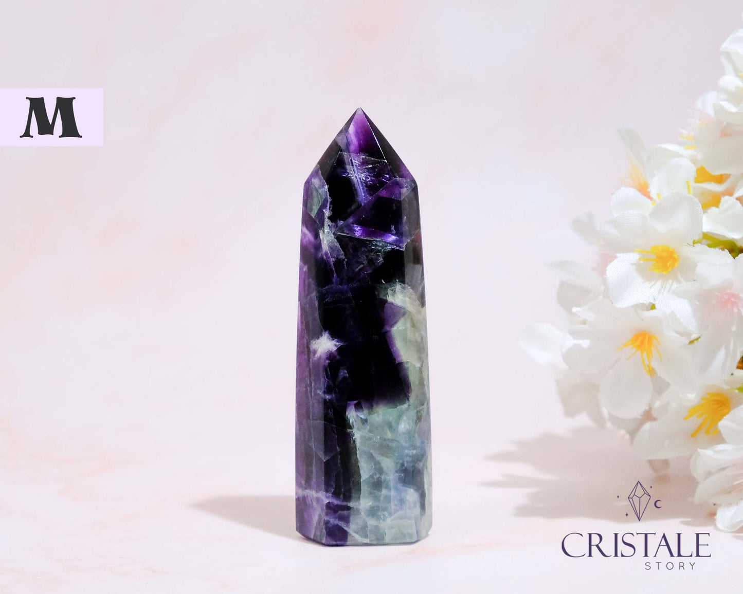 Rainbow Fluorite Point