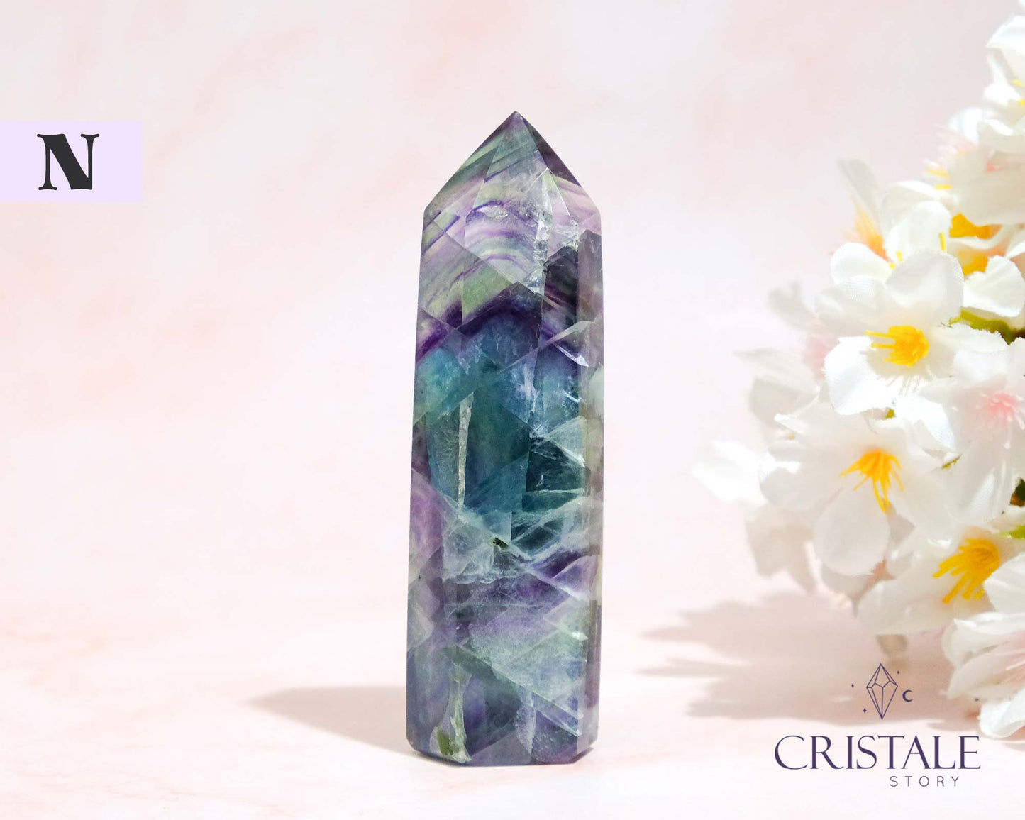 Rainbow Fluorite Point