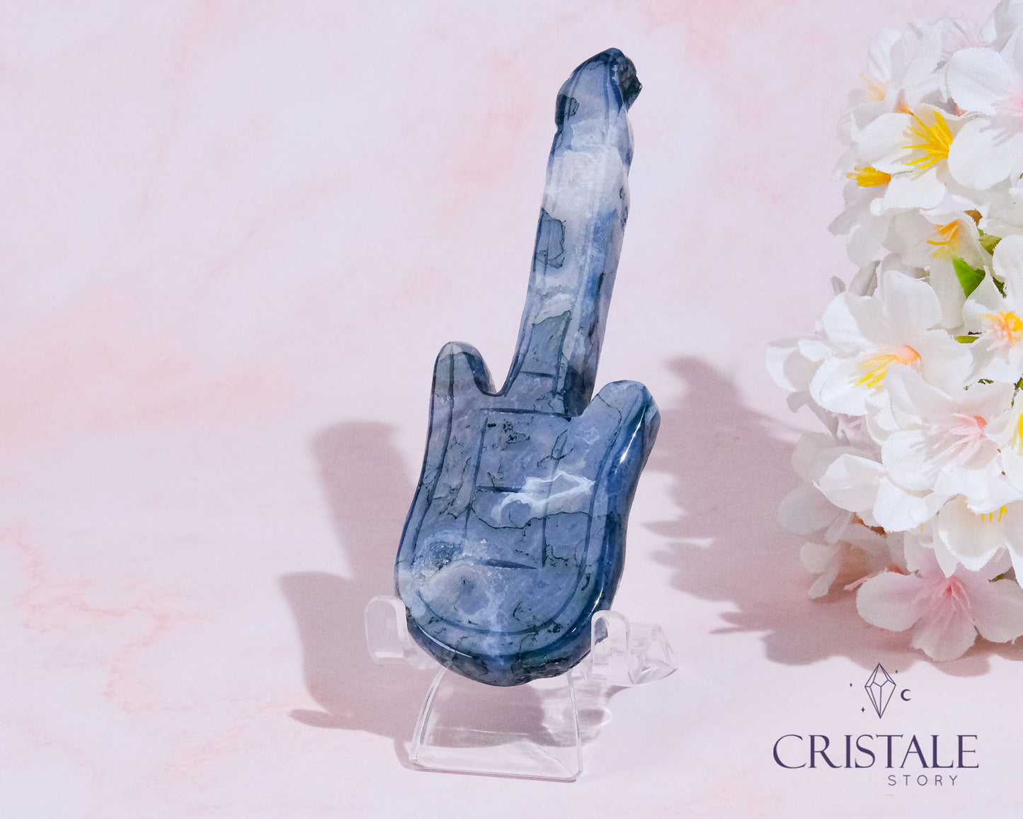 Crystal Guitar Carving