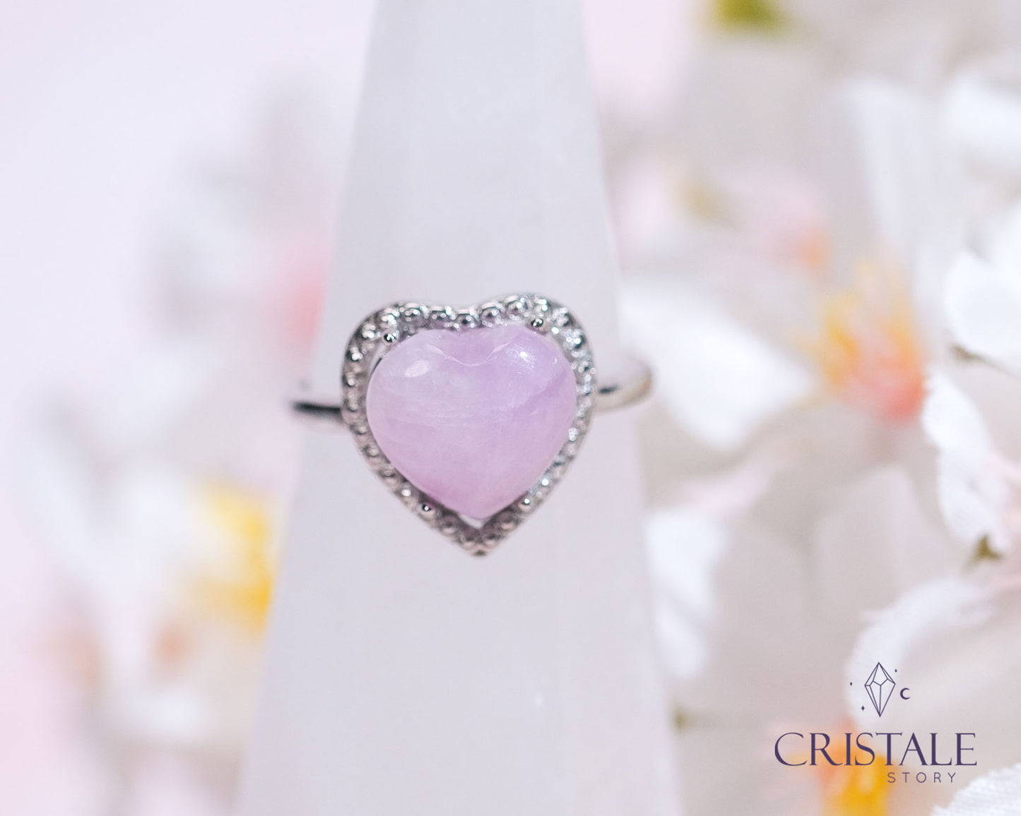 Kunzite Heart Ring