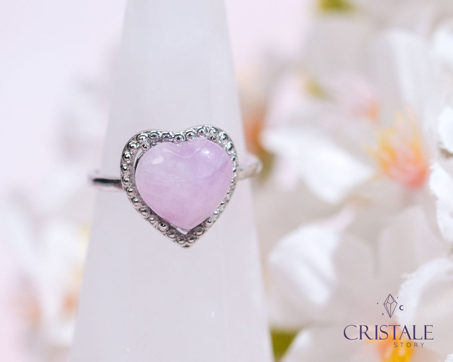 Kunzite Heart Ring