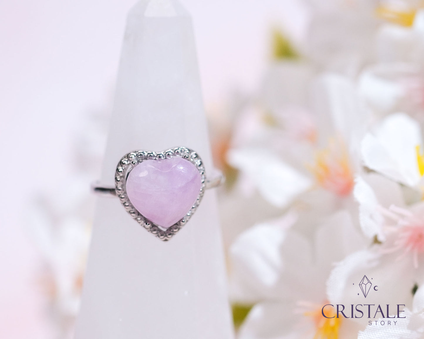 Kunzite Heart Ring