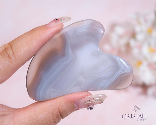 Light Grey Agate Gua Sha | PICK YOUR OWN