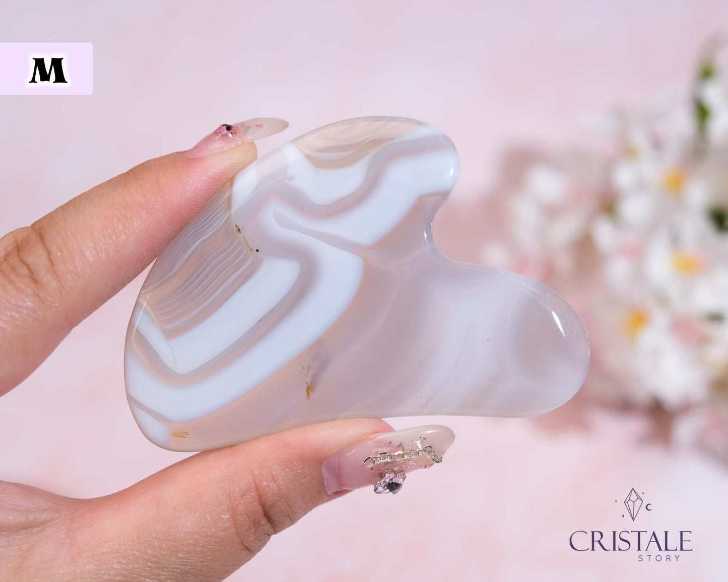 Light Grey Agate Gua Sha | PICK YOUR OWN