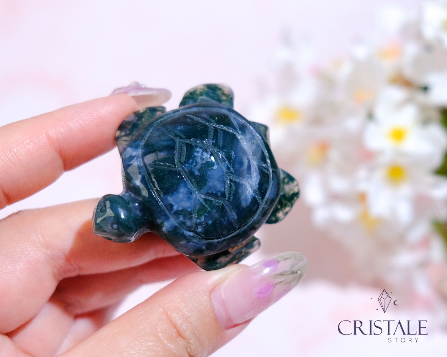 Moss Agate Turtle