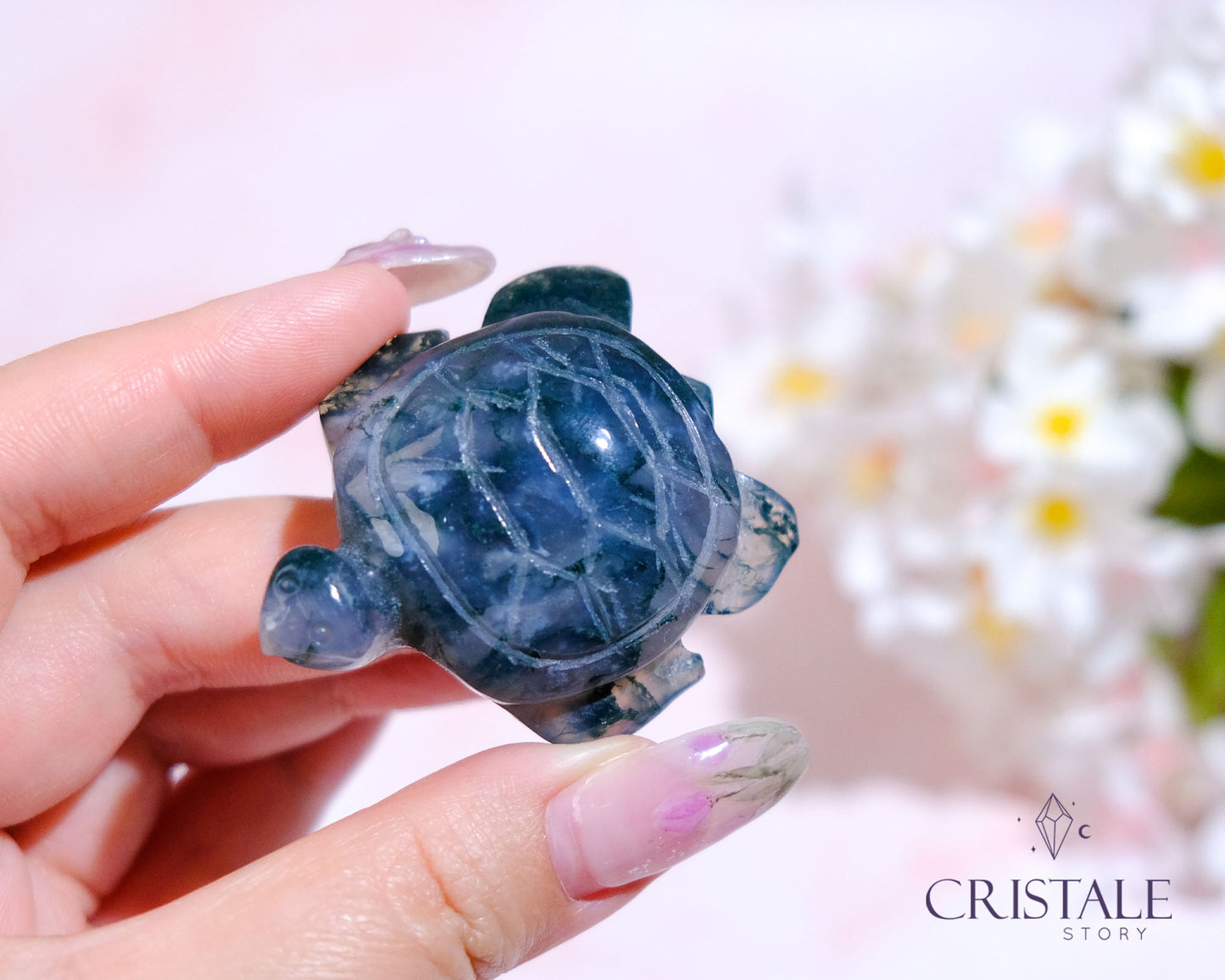 Moss Agate Turtle