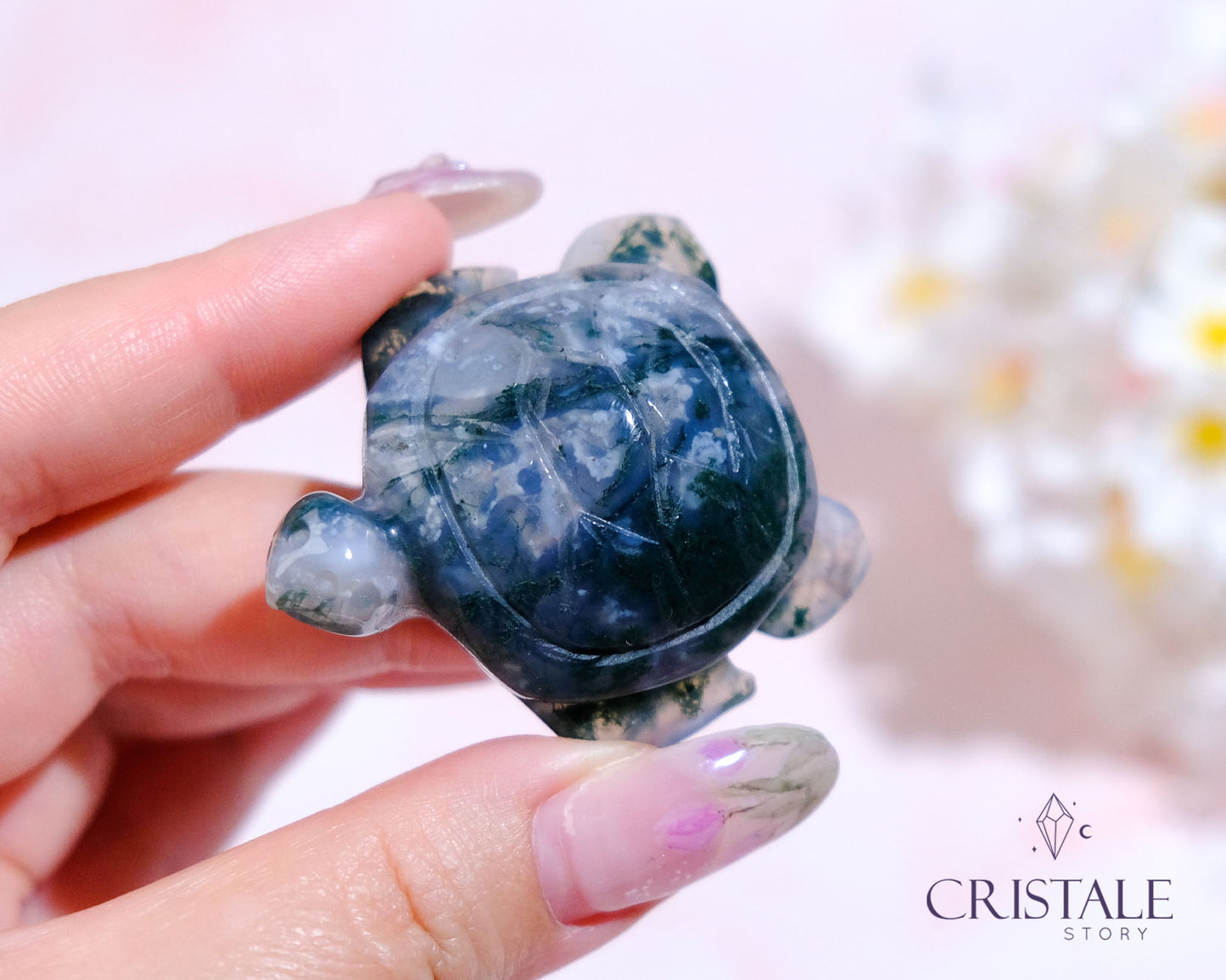 Moss Agate Turtle