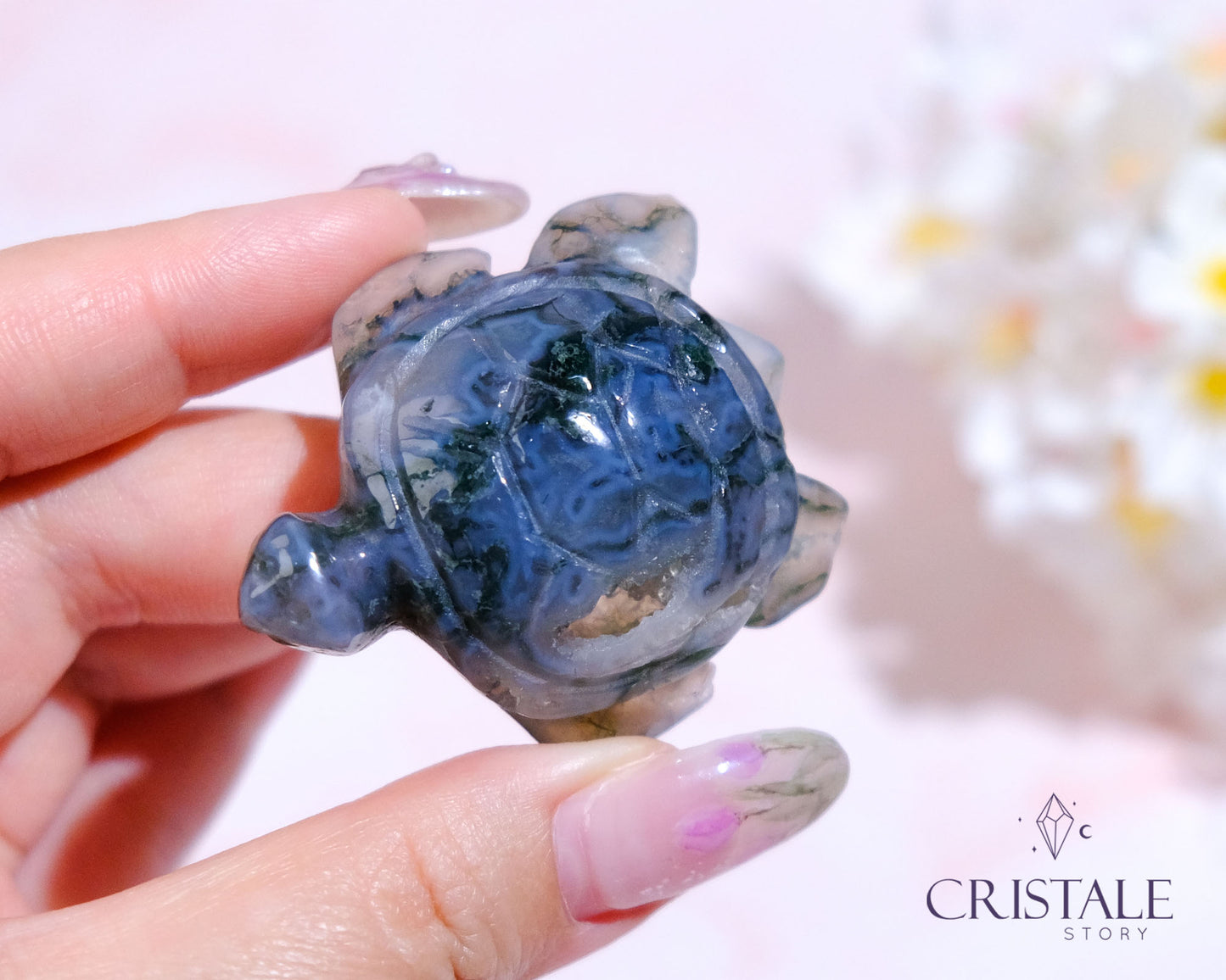 Moss Agate Turtle