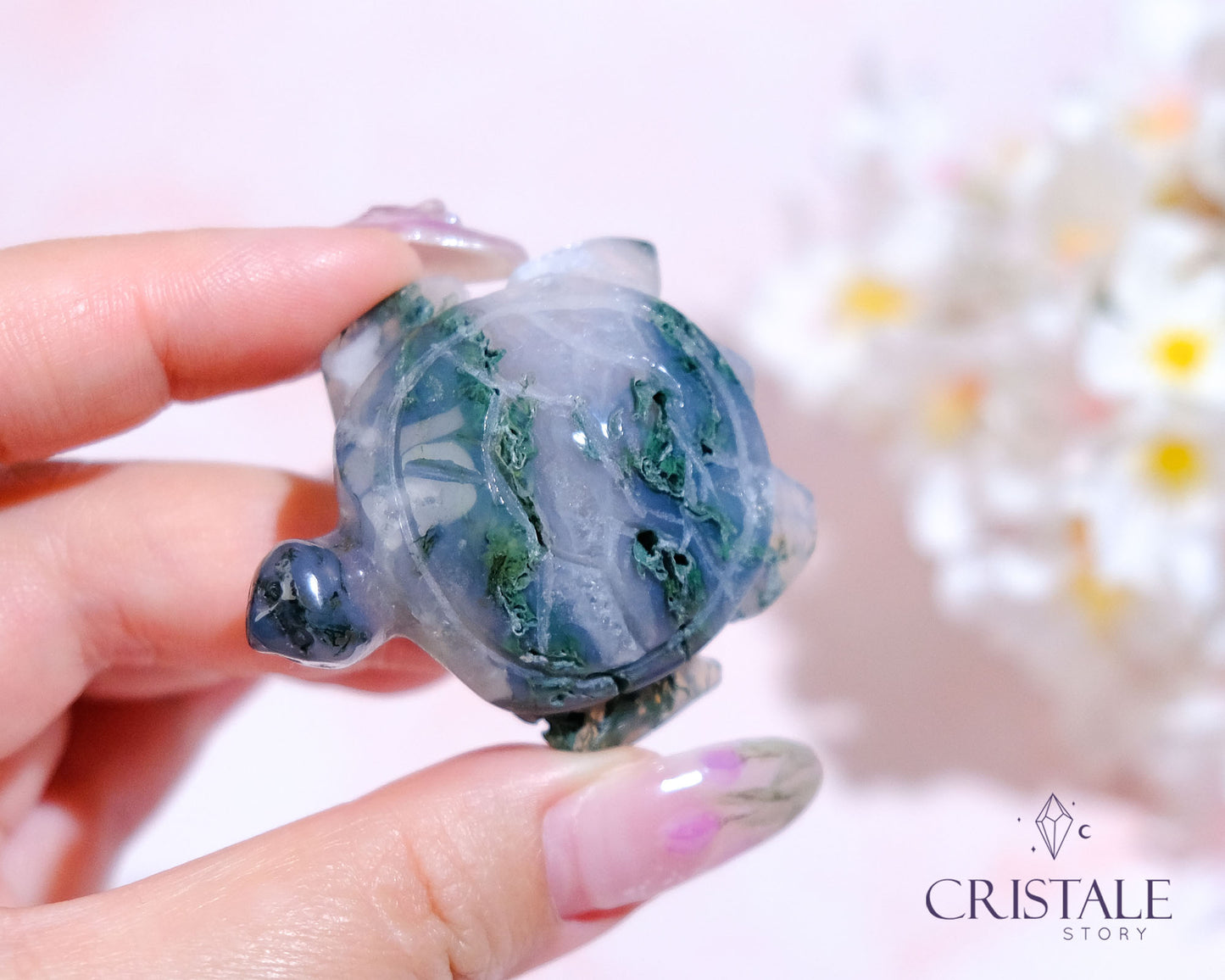 Moss Agate Turtle