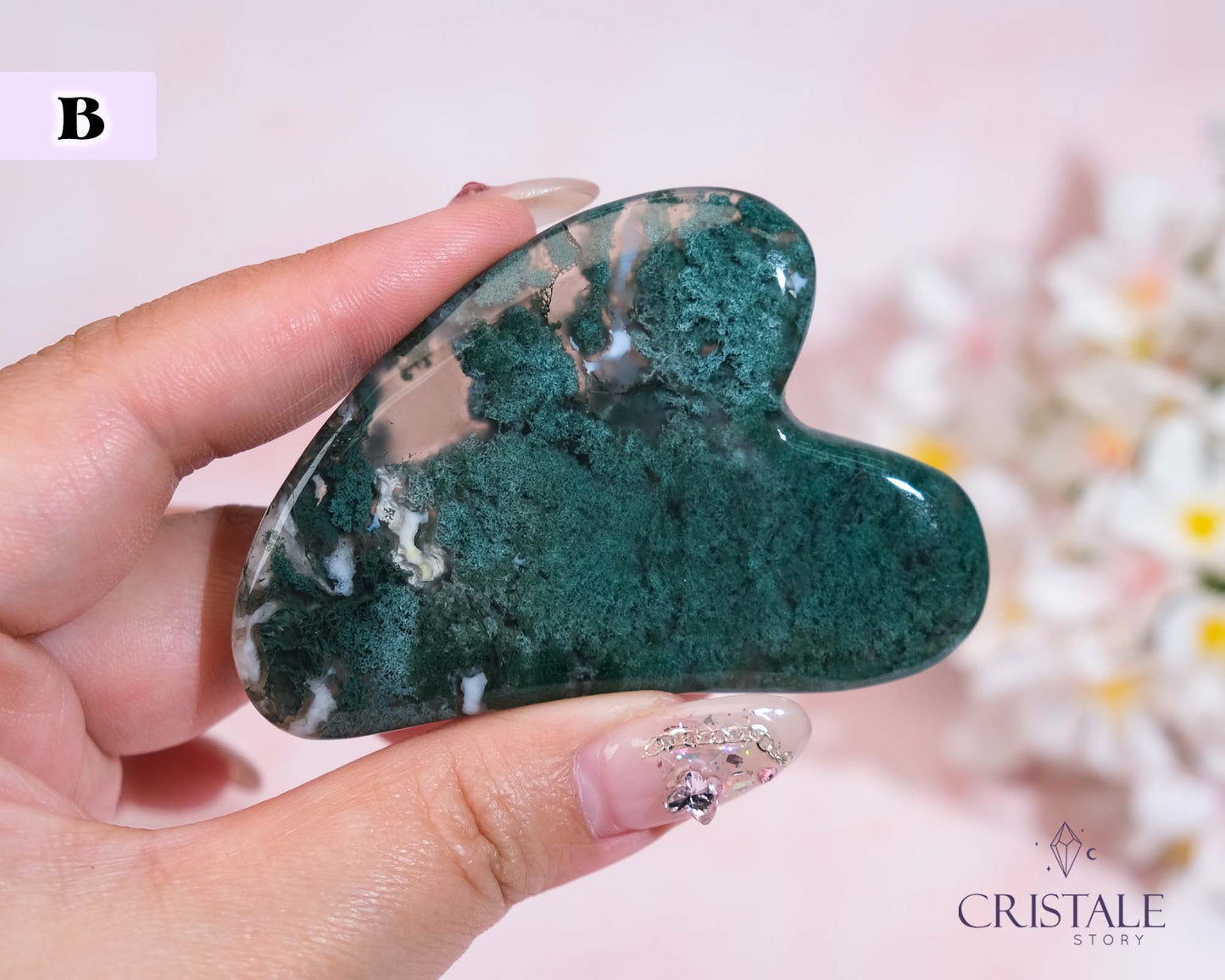 Moss Agate Gua Sha | PICK YOUR OWN