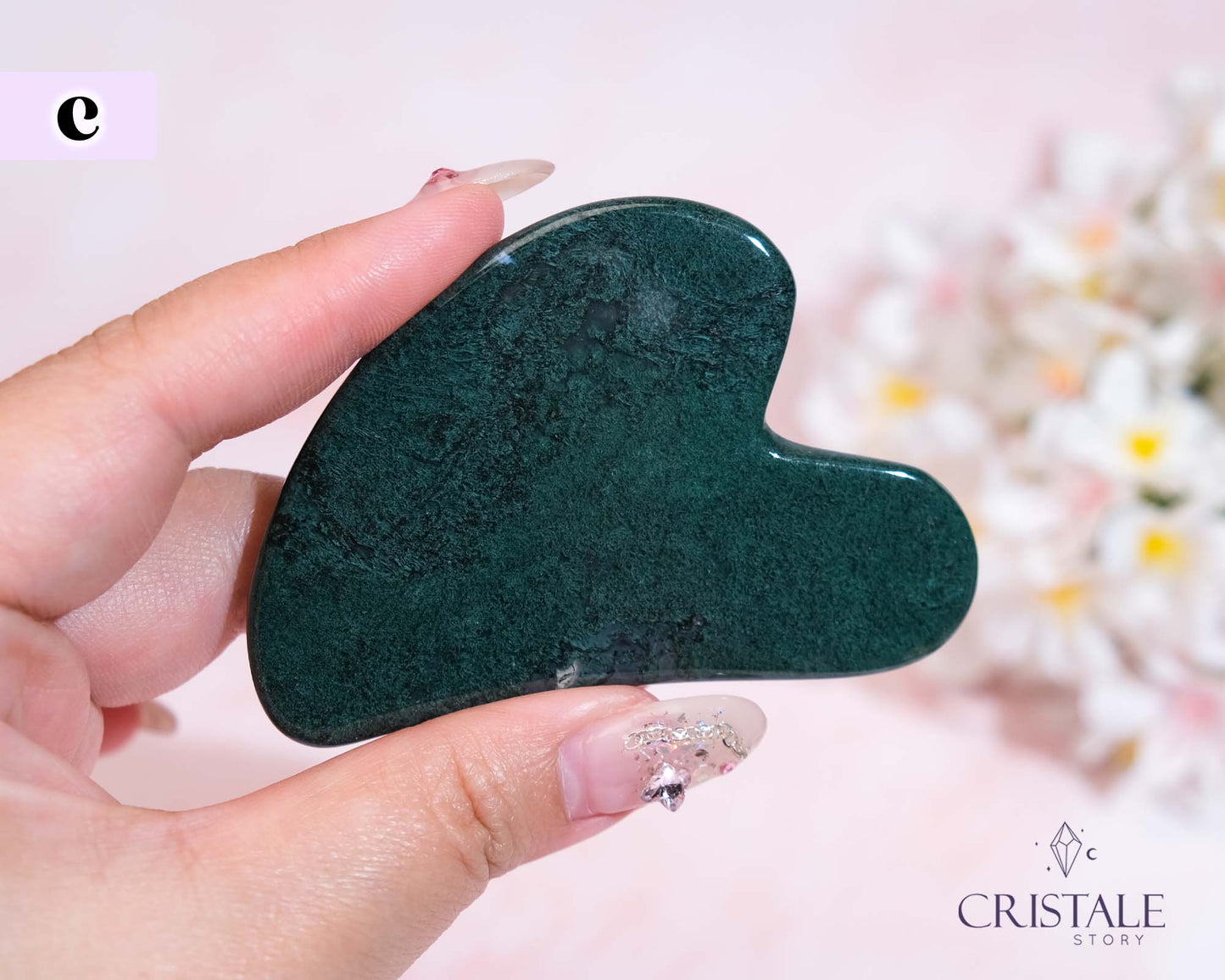 Moss Agate Gua Sha | PICK YOUR OWN