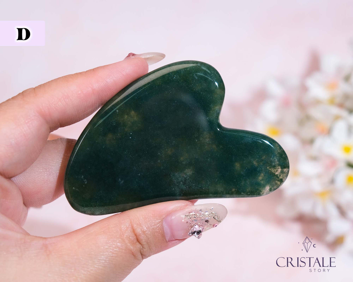 Moss Agate Gua Sha | PICK YOUR OWN